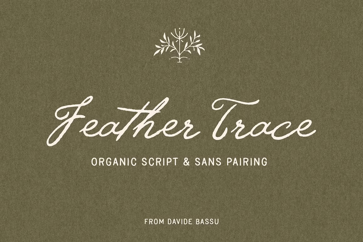 Feather Trace - Organic Font Duo