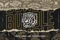 Apparel Designs Bundle | Retro Fonts, Logos & Illustrations
