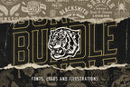 Apparel Designs Bundle | Retro Fonts, Logos & Illustrations