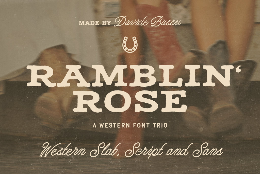 Ramblin Rose - Western Font Trio
