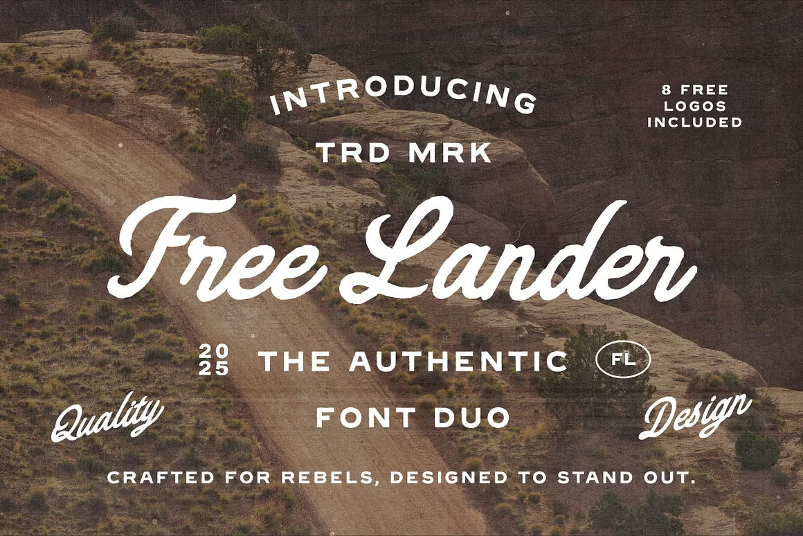 Free Lander - Font Duo + Extra