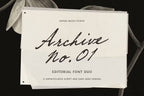 Archive 01 - Editorial Font Duo