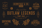 OUTLAW LEGENDS Font Duo + Extra