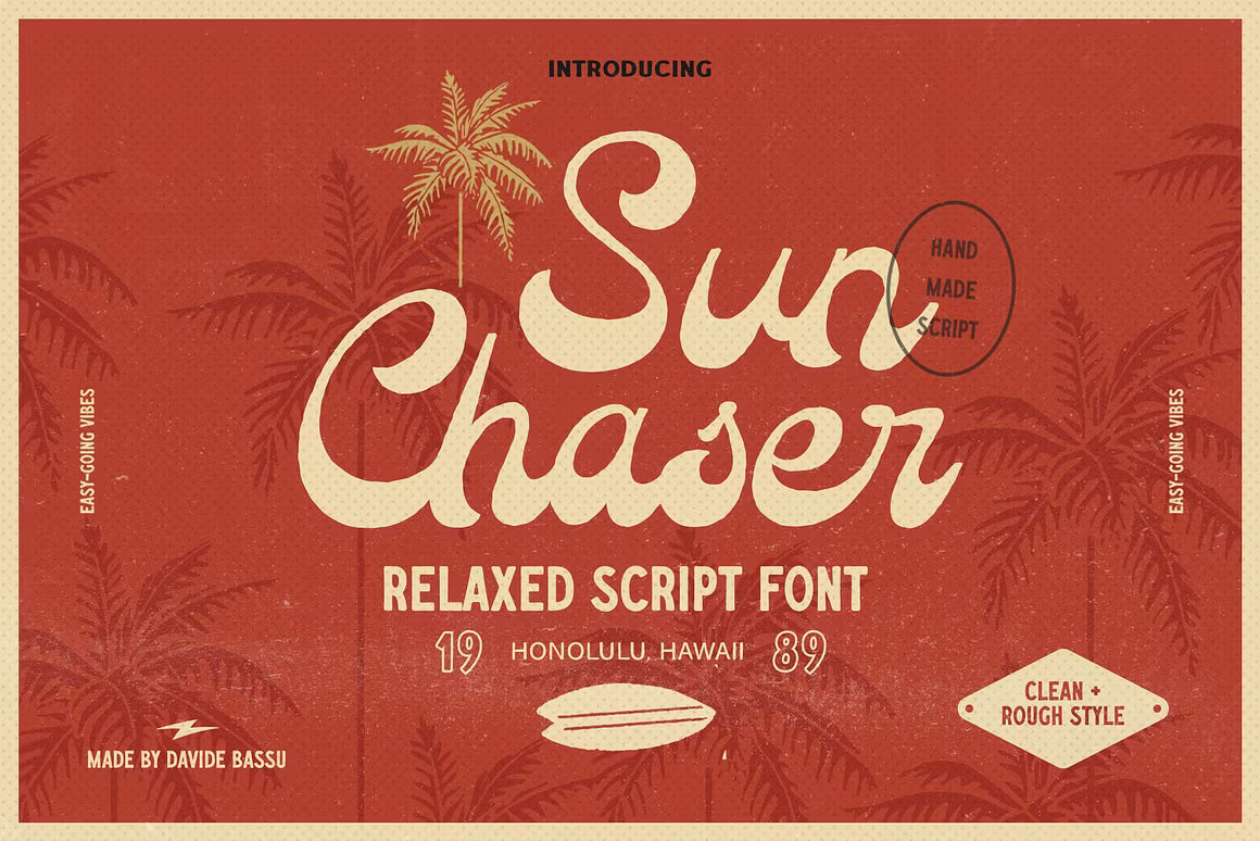 Sun Chaser retro relaxed script font