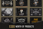 Apparel Designs Bundle | Retro Fonts, Logos & Illustrations