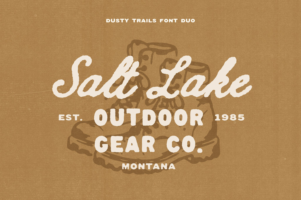 Dustry Trails Font Duo
