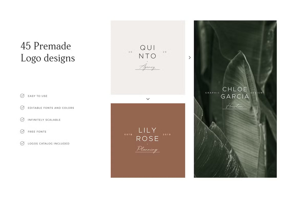 Audrey Premade Logos