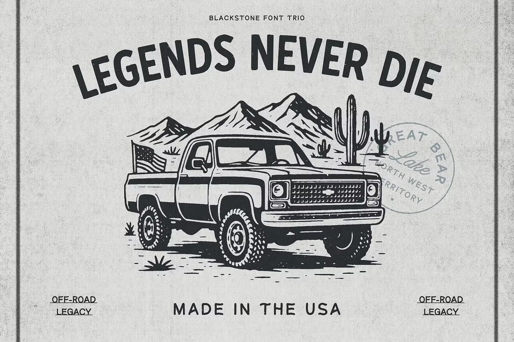 Blackstone – Handmade Font Trio