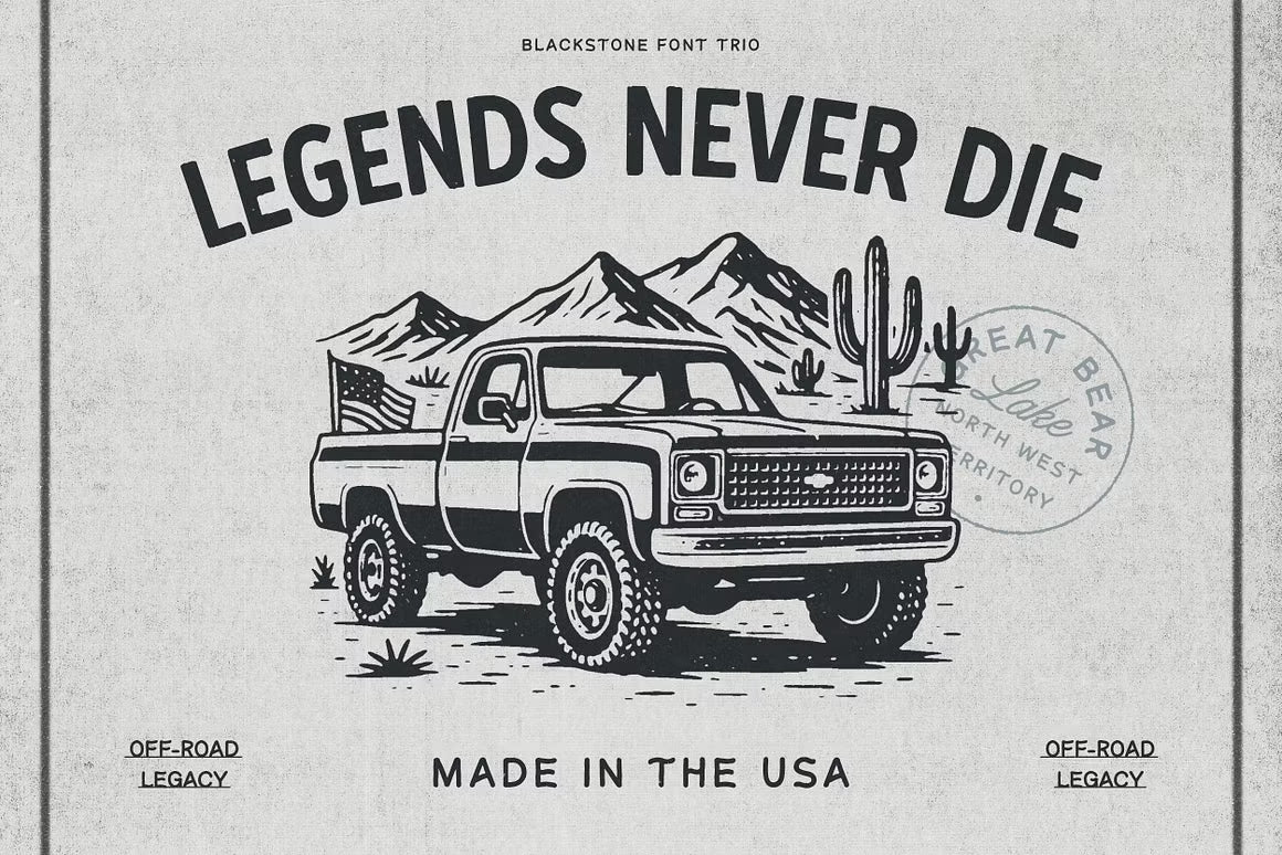 Blackstone – Handmade Font Trio