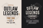 OUTLAW LEGENDS Font Duo + Extra
