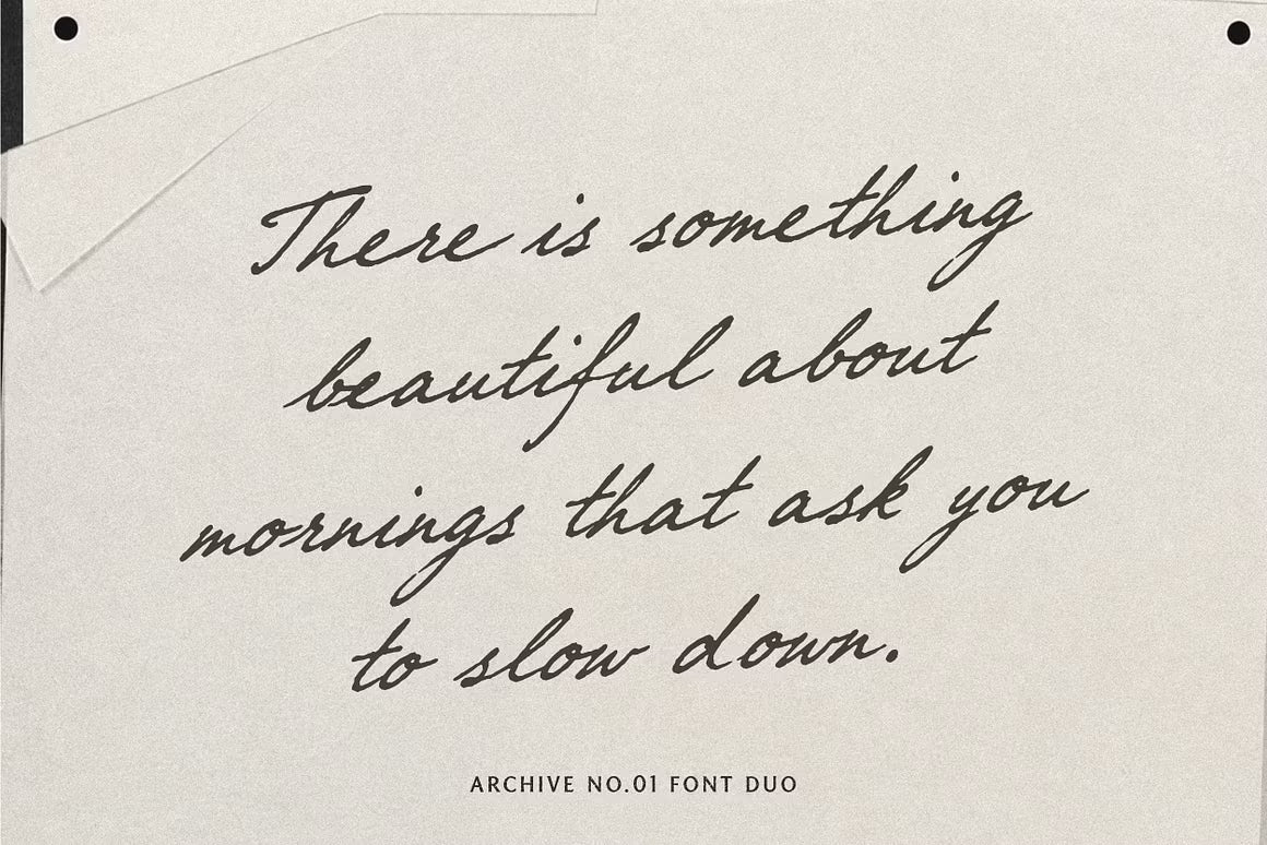 Archive 01 - Editorial Font Duo