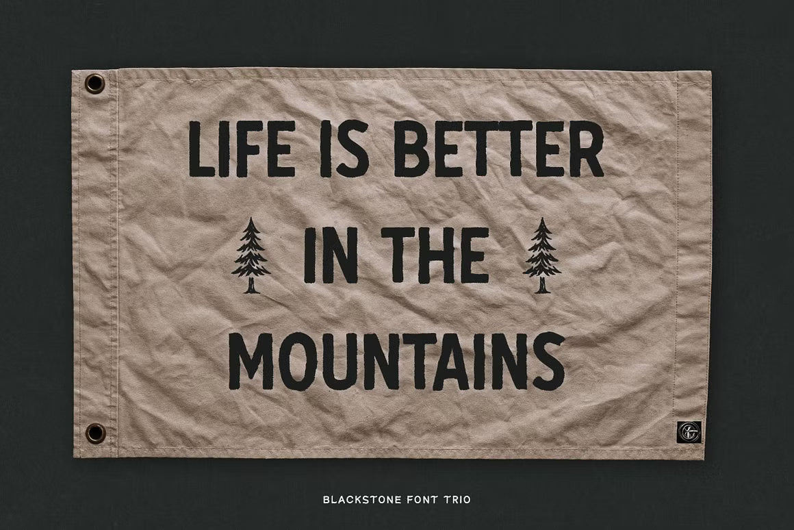 Blackstone – Handmade Font Trio