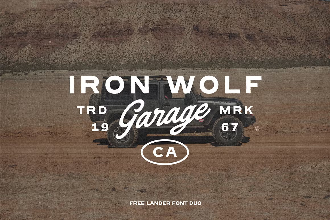 Free Lander - Font Duo + Extra