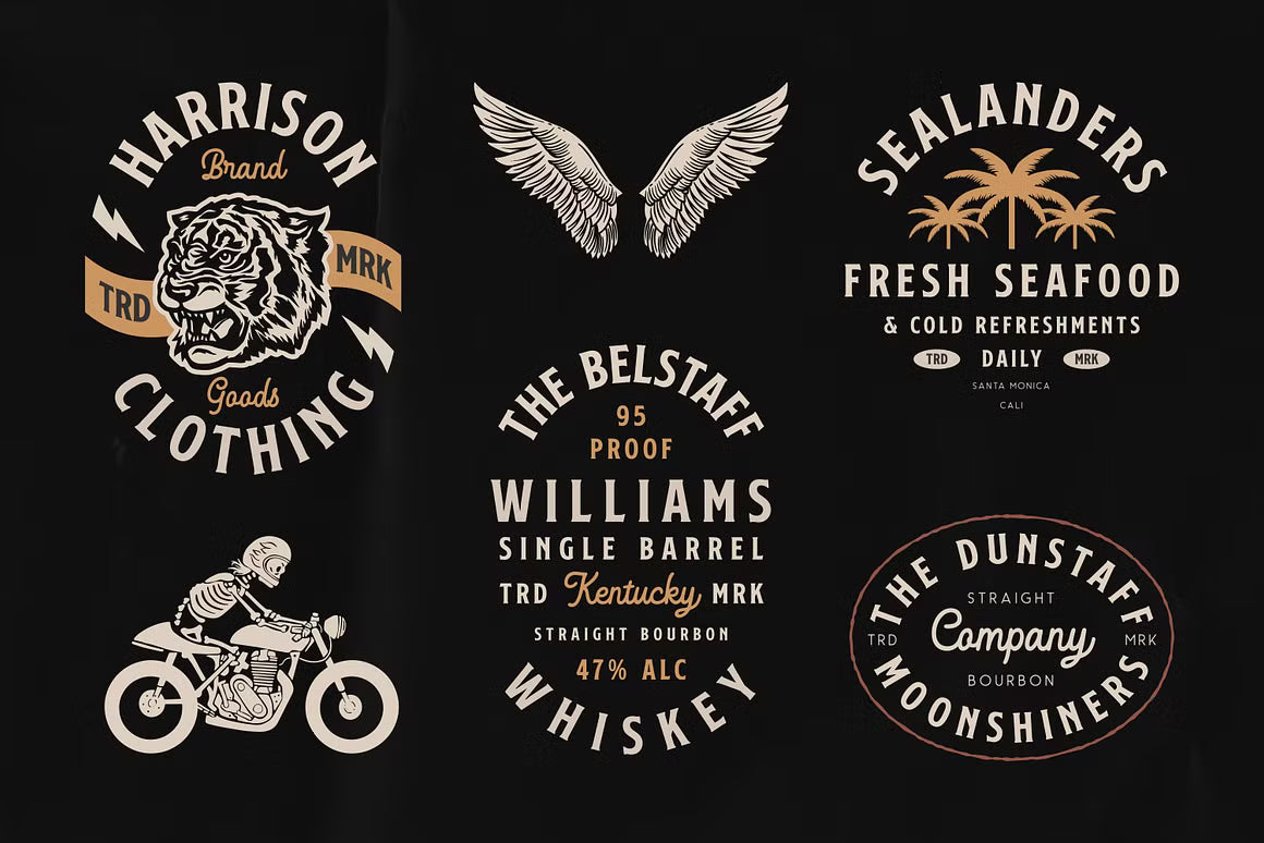 Old School Apparel Designs bundle