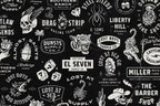 50 Retro logos Bundle