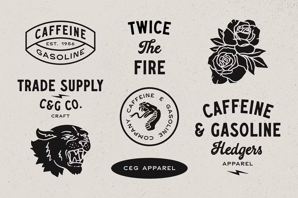 Caffeine & Gasoline Fonts + Extras
