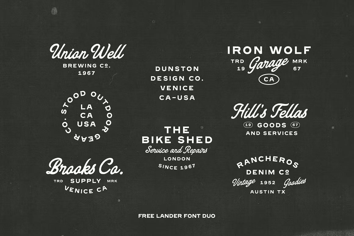 Free Lander - Font Duo + Extra
