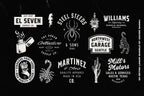50 Retro logos Bundle
