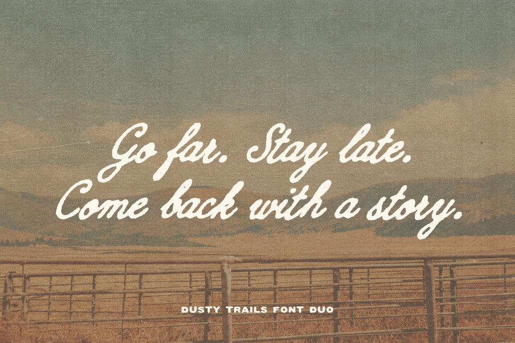 Dustry Trails Font Duo