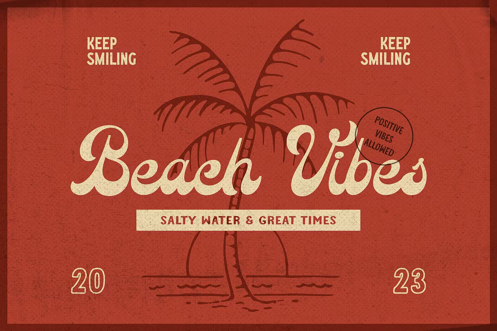 Sun Chaser retro relaxed script font