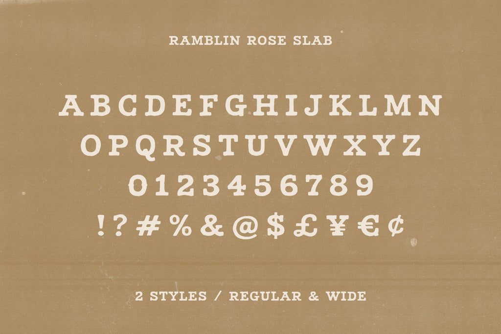 Ramblin Rose - Western Font Trio