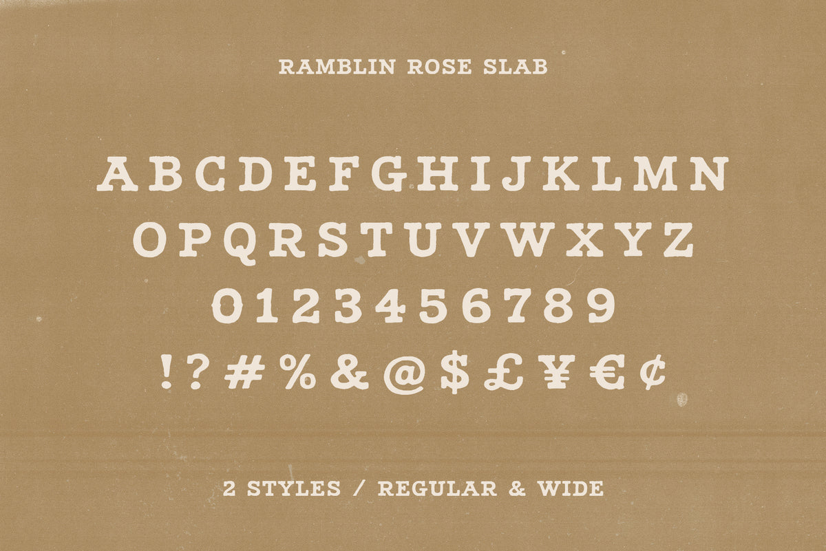 Ramblin Rose - Western Font Trio