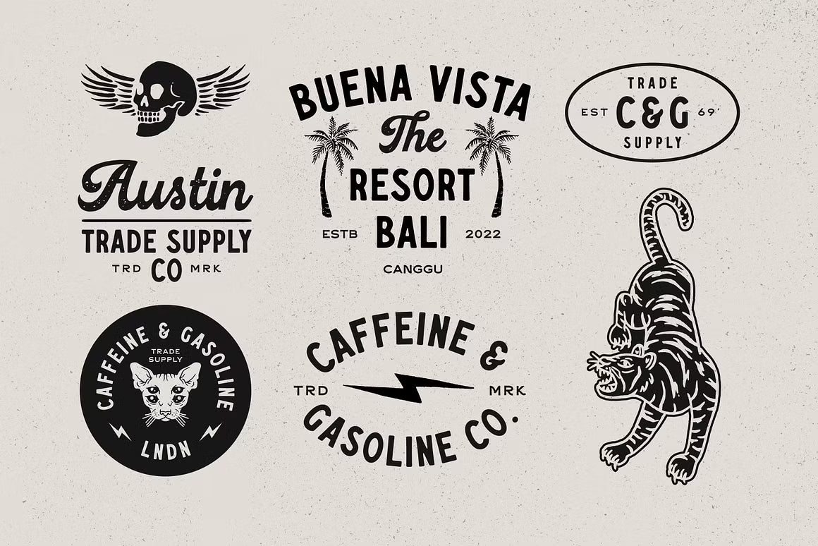 Caffeine & Gasoline Fonts + Extras