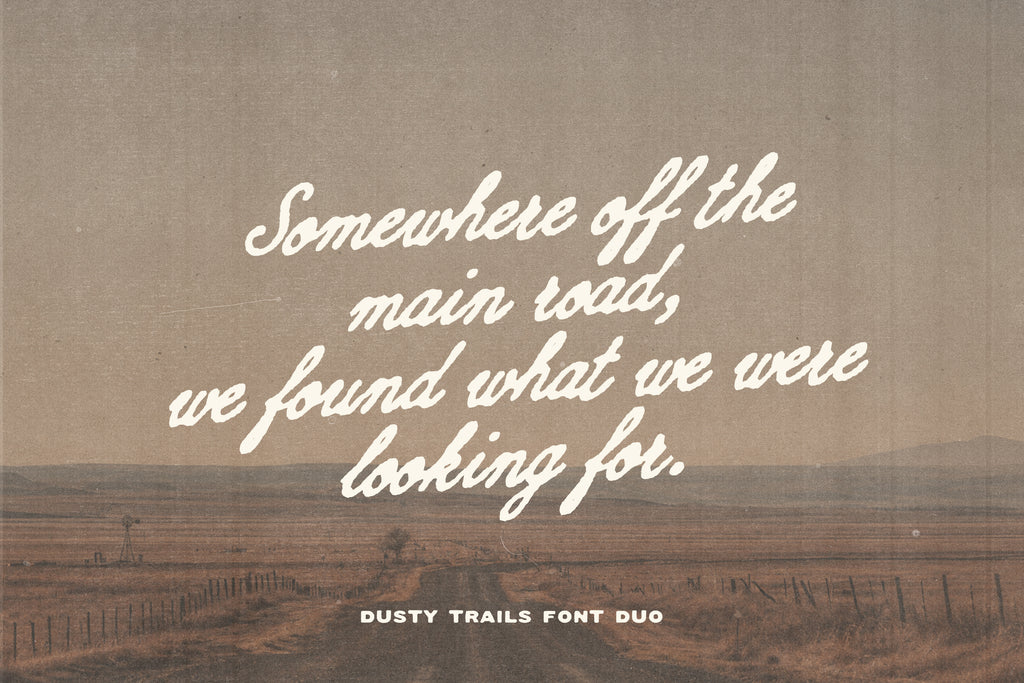 Dustry Trails Font Duo