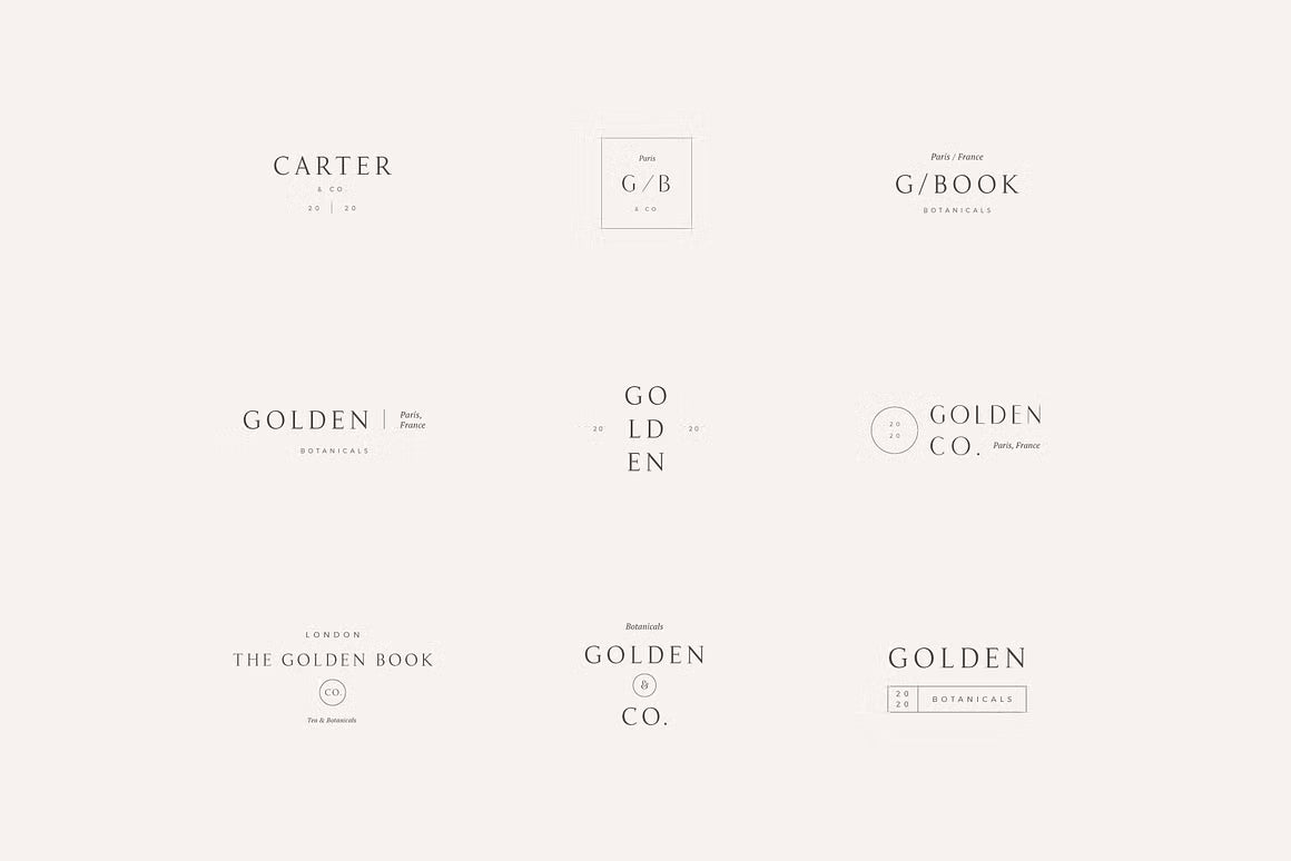 Audrey Premade Logos