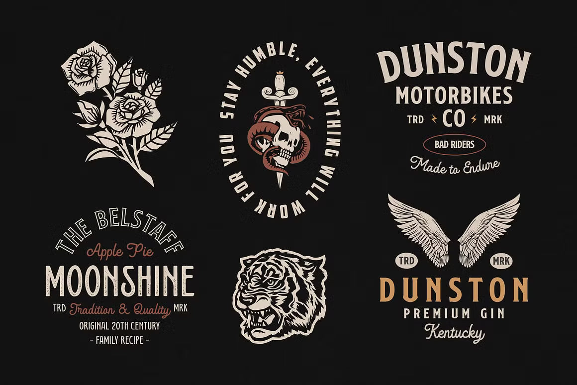 Old School Apparel Designs bundle