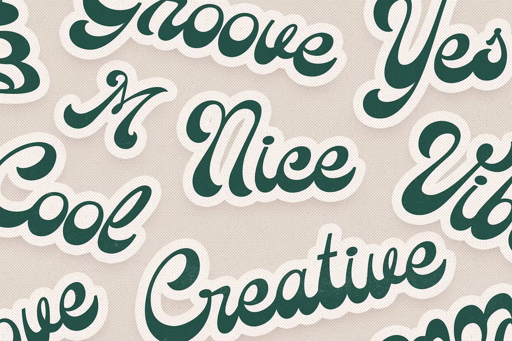 Sun Chaser retro relaxed script font