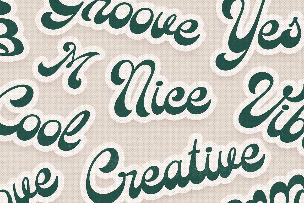 Sun Chaser retro relaxed script font