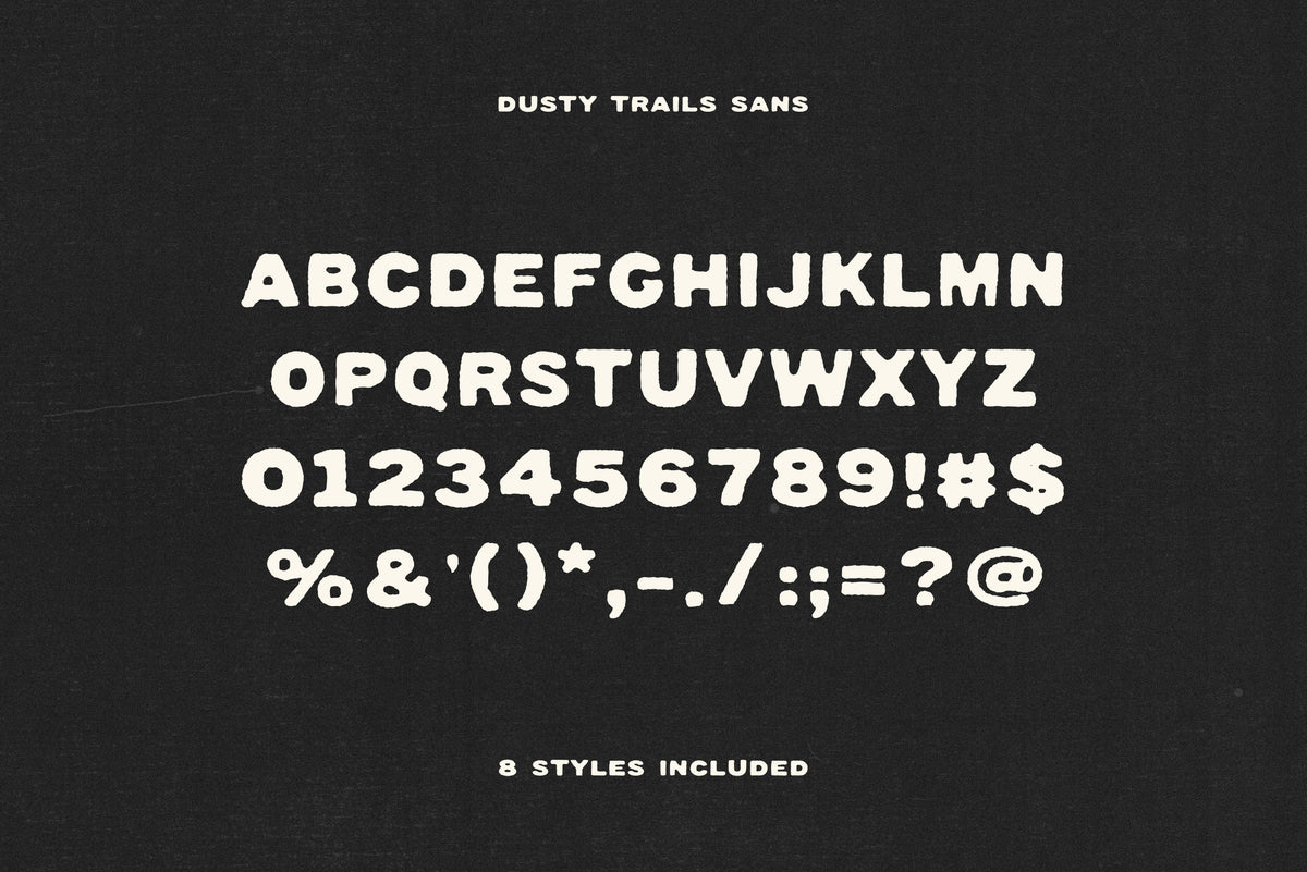 Dustry Trails Font Duo
