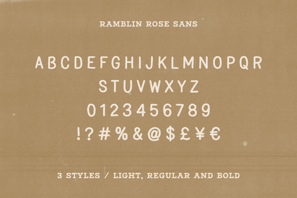 Ramblin Rose - Western Font Trio