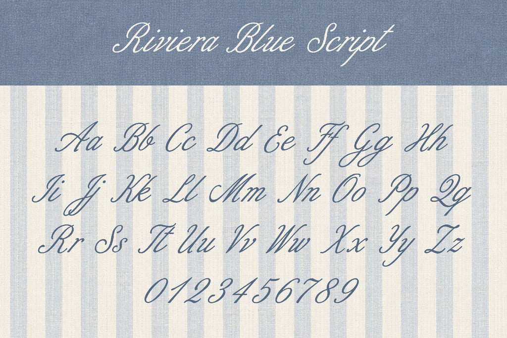 Riviera Blue - Font Trio
