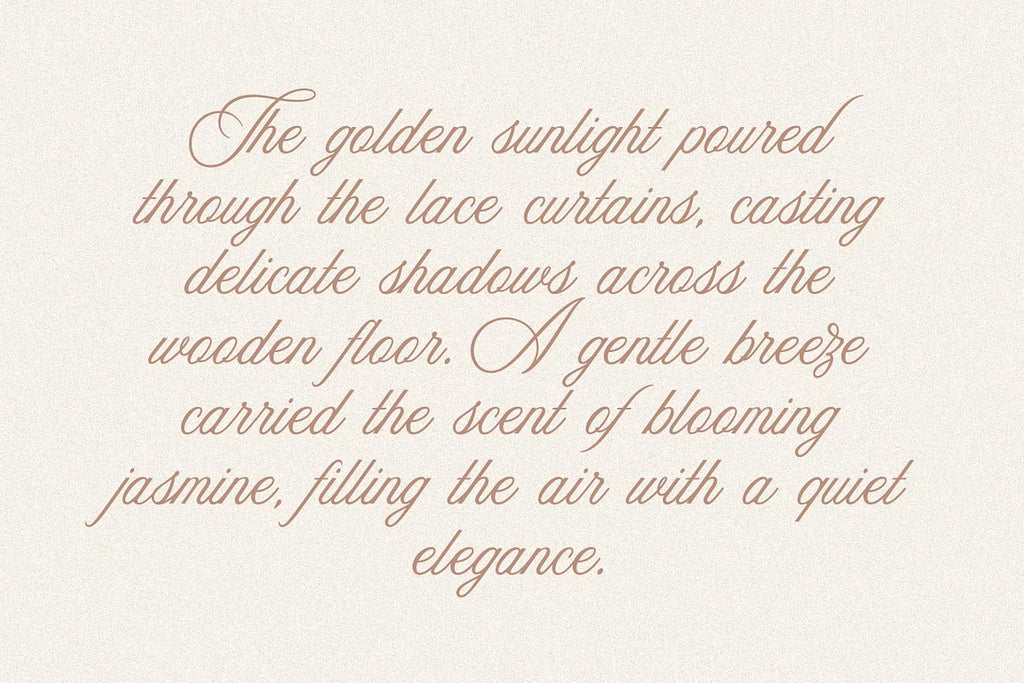 Aesthetics Romantic Script