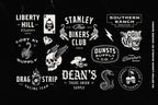 50 Retro logos Bundle