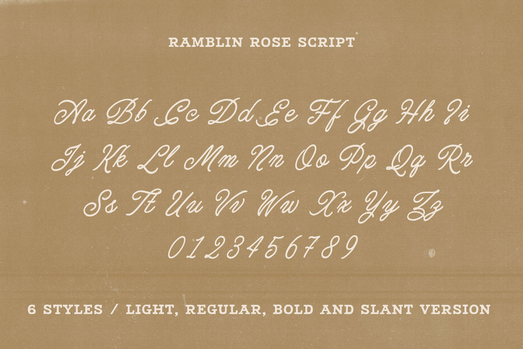 Ramblin Rose - Western Font Trio