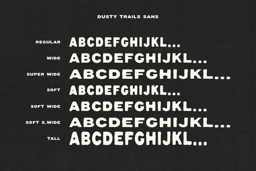 Dustry Trails Font Duo
