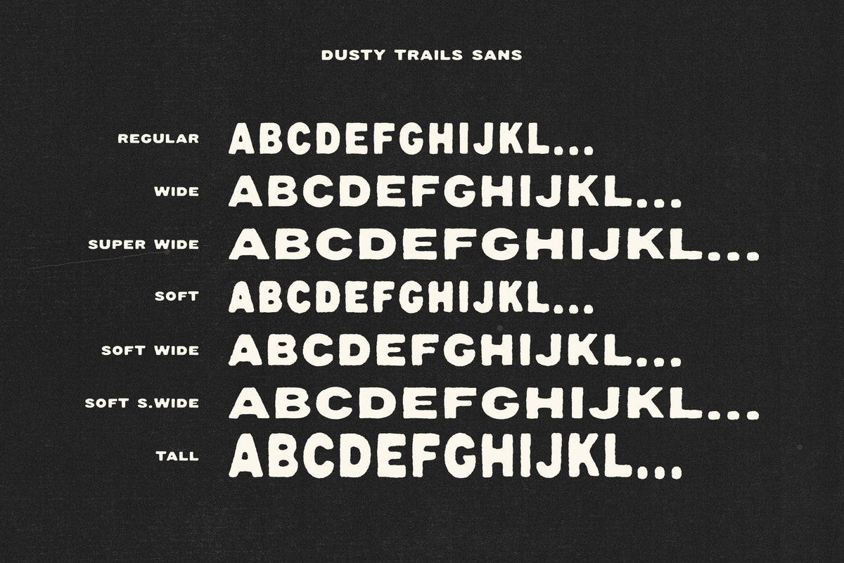 Dustry Trails Font Duo