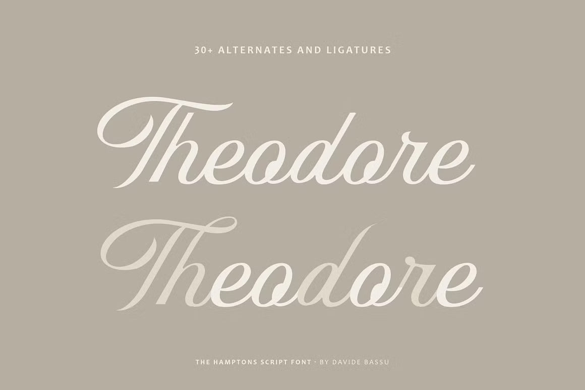 The Hamptons Script font
