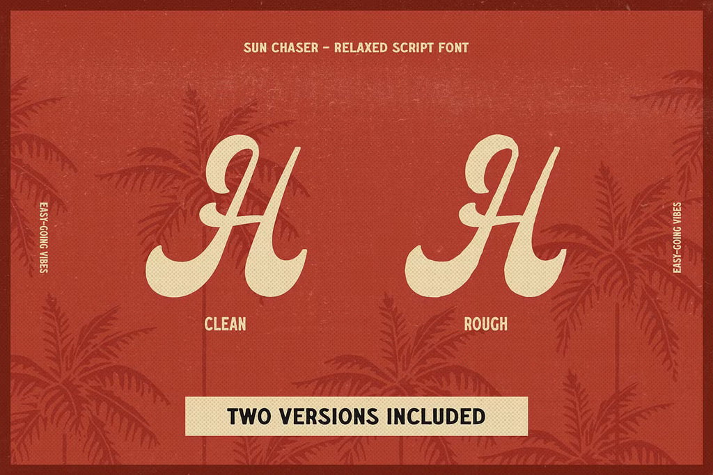 Sun Chaser retro relaxed script font