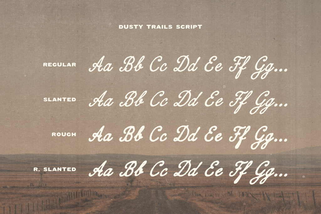 Dustry Trails Font Duo