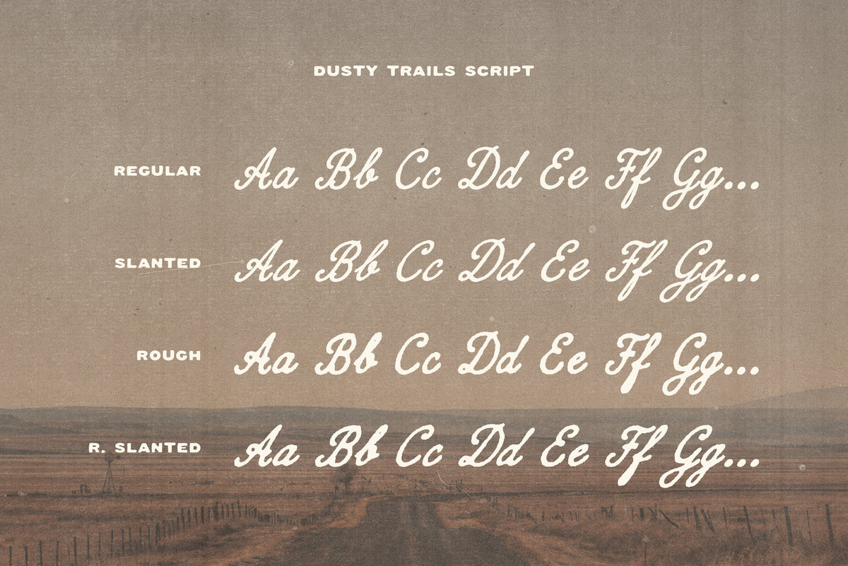 Dustry Trails Font Duo