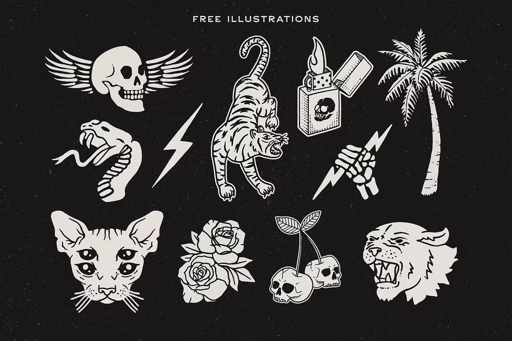 Caffeine & Gasoline Fonts + Extras
