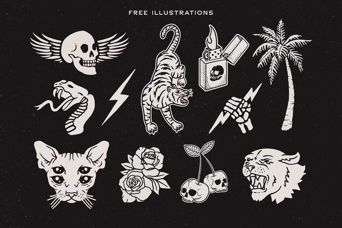 Caffeine & Gasoline Fonts + Extras