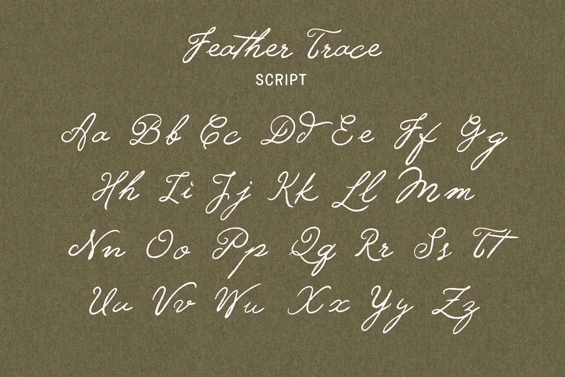 Feather Trace - Organic Font Duo