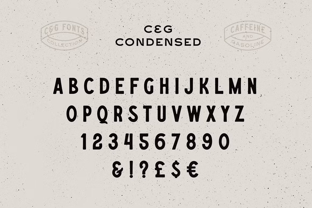 Caffeine & Gasoline Fonts + Extras