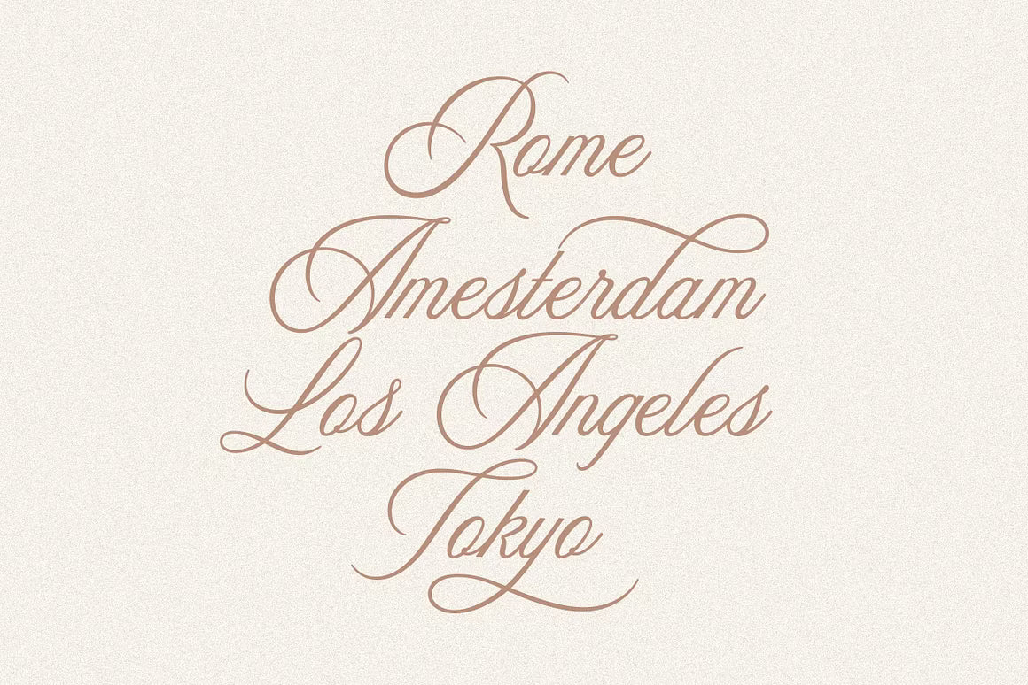 Aesthetics Romantic Script