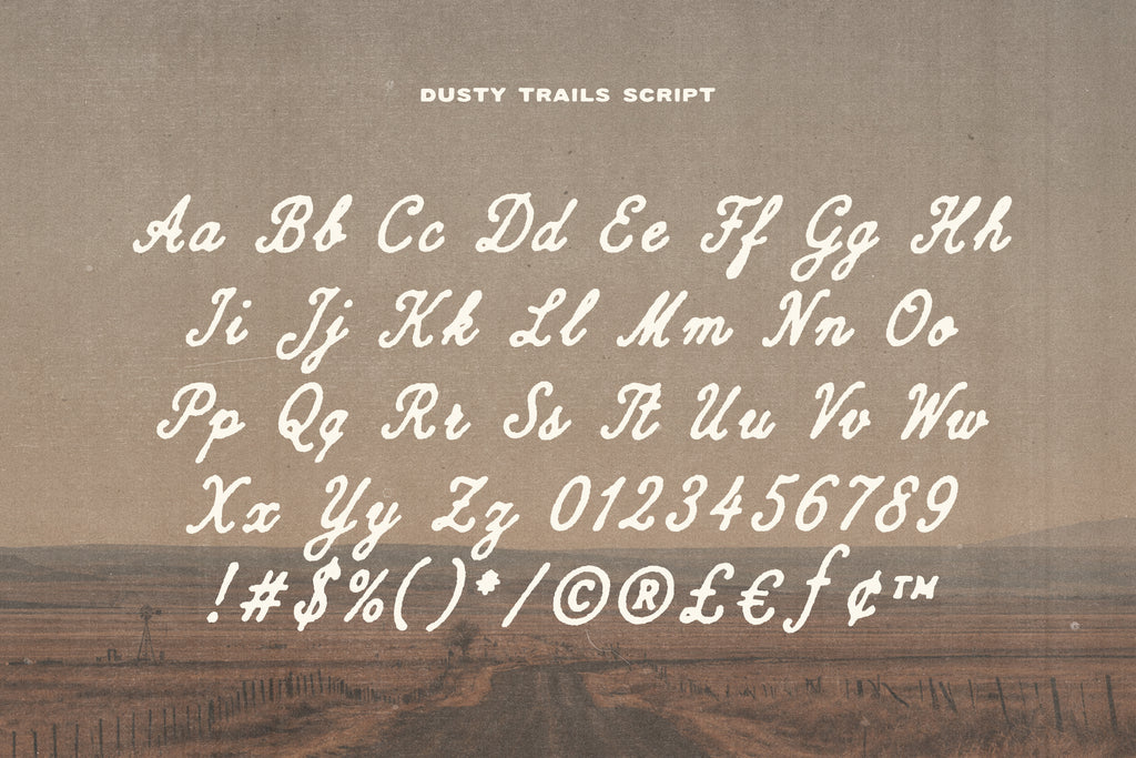 Dustry Trails Font Duo